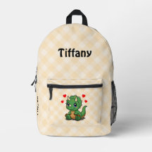 Mochila Infantil de Dinossauro Fofo – Adicionar No