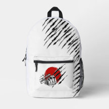 Mochila Marcas de Garra Círculo Vermelho Punho com