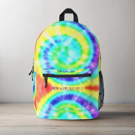 Mochila Personalizada Colorida Rainbow Tie Dye