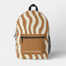 Mochila Personalizada com Listras Onduladas