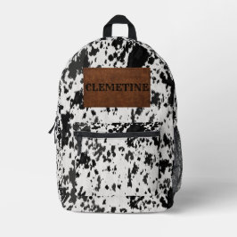 Mochila Personalizada de Impressão de Couro e Vaca