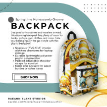 Mochila Personalizada do Gnome Honeycomb do Spring