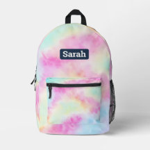 Mochila personalizável do nome pastel Tie