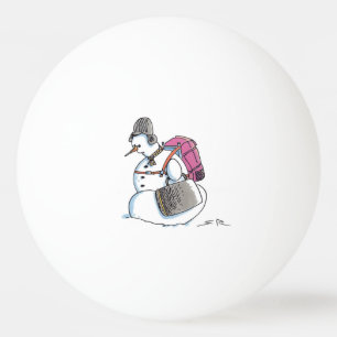 Mochila Snowman, bola de pingue-pongue de 1 estrel
