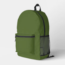 Mochila verde-oliva escura