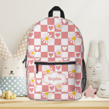 Mochila Xadrez Rosa Personalizada