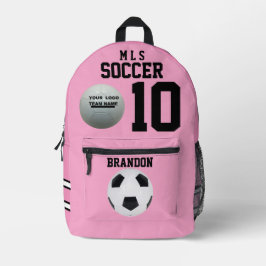 mochilas cor-de-rosa ROSA jogador personalizado