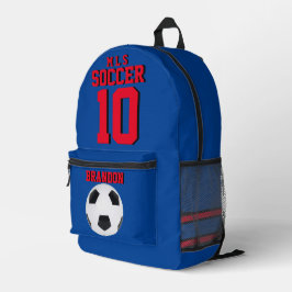 Mochilas de futebol azul vermelho futebol personal