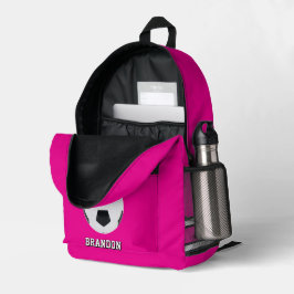 mochilas de futebol pink personalizado jogador