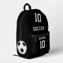 mochilas de futebol pretas personalizadas jogador