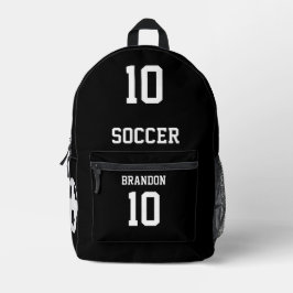 mochilas negras personalizadas de jogador