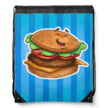Saco do Hamburger dos desenhos animados