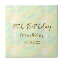 Mocho de cor laranja aniversário de 30 anos amarel