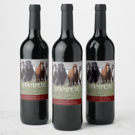 Mockup Vintage Stampede rótulos de vinhos personal