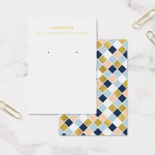 Mod Diamond Squares Ouvindo Cartões