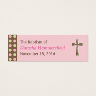 Mod Dots Baptism Pequena Tag