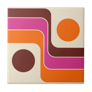 Mod Estilo Retro Geométrico dos Anos 70