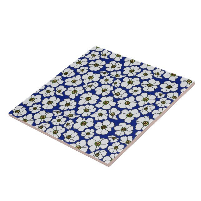 Mod Flores Silvestres Azuis E Brancas  (Lateral)