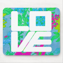 Mod LOVE Mousepad on Floral