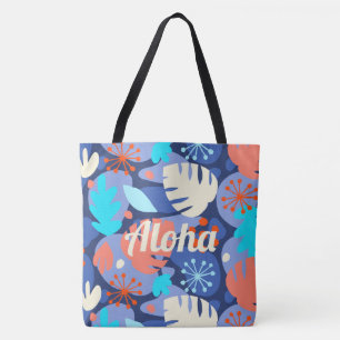 Mod Monstera Leaf Bolsa de praia Tropical Havaiana
