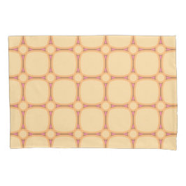 Mod Retro Cream Pink Beige 70s Squares