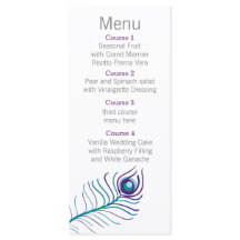 Mod roxo, azul-lacre menu Casamento