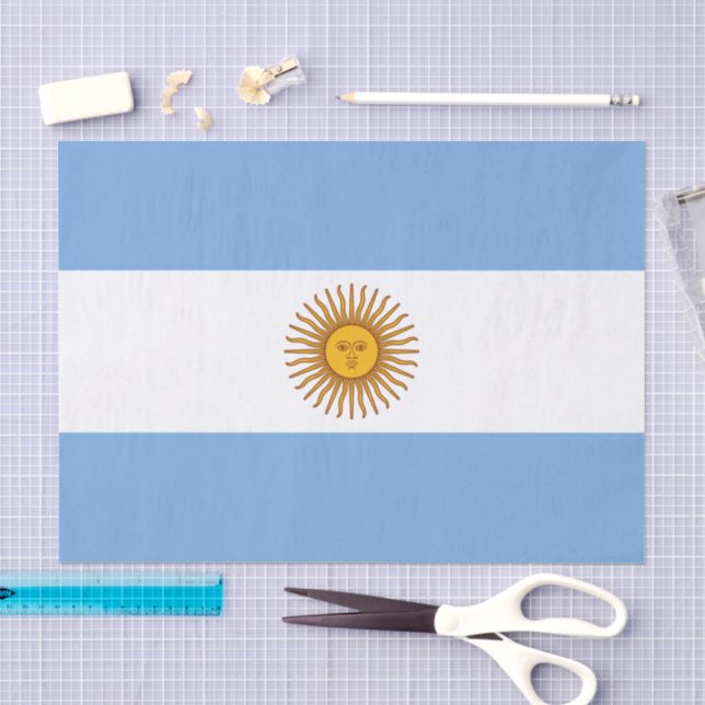 moda argentina, papel de seda da bandeira da Argen (Arte )