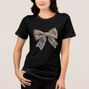 Moda Boho Minimalista Gráfica de Roupas com Laço d