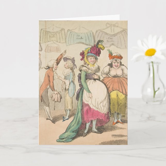 Moda - Cartão de Saudação Dobrado (Planta pequena)