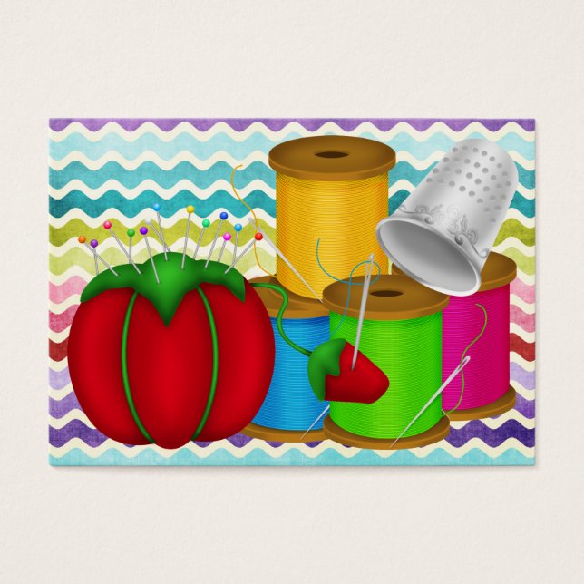 Moda - Cartão/Etiqueta Seamstress - SRF (Frente)