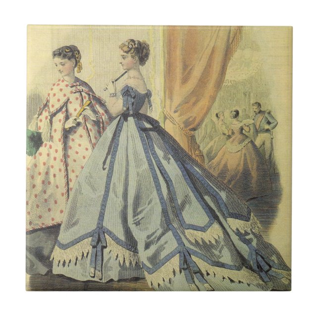 Moda das Damas da década de 1860 (Frente)