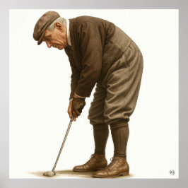 Moda de Golfe dos Anos 1920 - Impressão de Arte