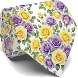 Moda de Primavera Gravata Floral para Casamento