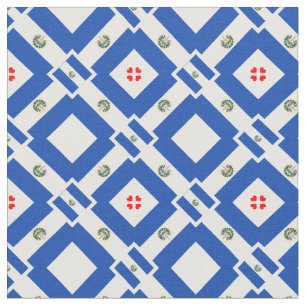 Moda do Tecido de Tendência de El Salvador Flag &