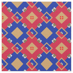 Moda do Tecido de tendências da bandeira do Haiti