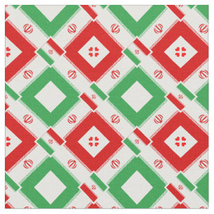 Moda do Tecido de tendências da bandeira iraniana