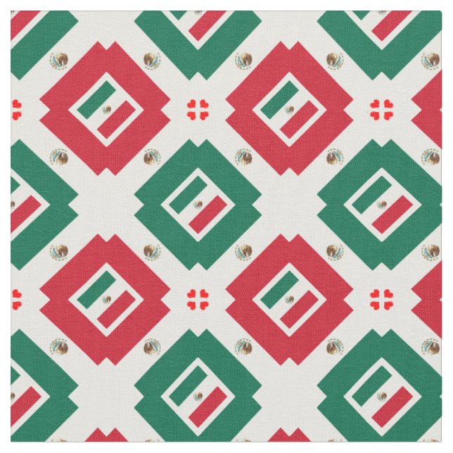 Moda do Tecido de tendências da bandeira mexicana  (Detalhe)
