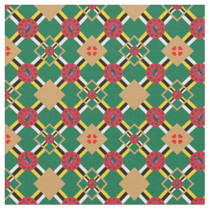 Moda do Tecido Dominica Flag & Dominica Trendy