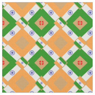 Moda do Tecido indiano Flag e India Trendy