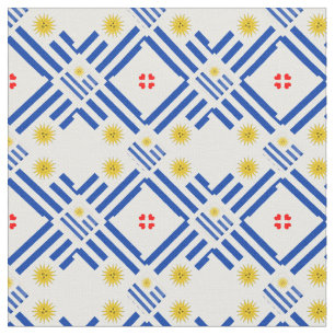 Moda do Tecido Uruguai Flag e Uruguay