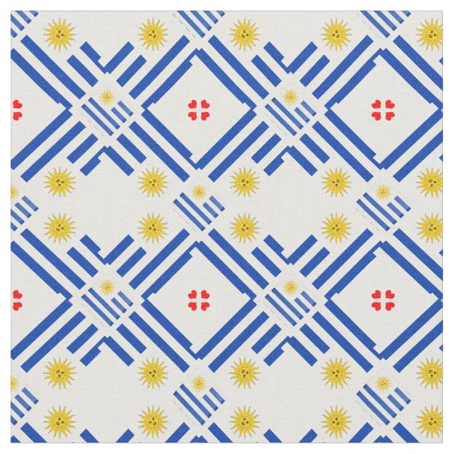 Moda do Tecido Uruguai Flag e Uruguay (Detalhe)