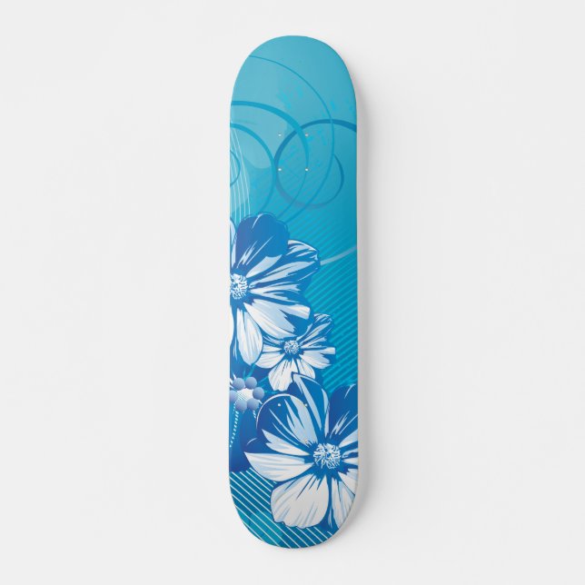 Moda Floral 10 skateboard (Frente)