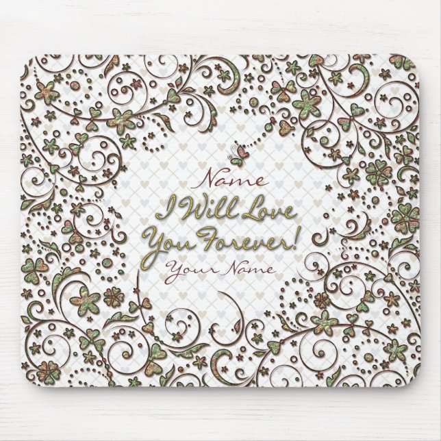 Moda Floral 11 Mousepad (Frente)