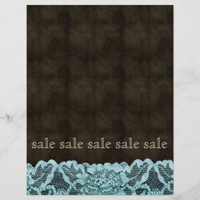 Moda Folheto Folheto Azul Pêssego Castanho (Frente)