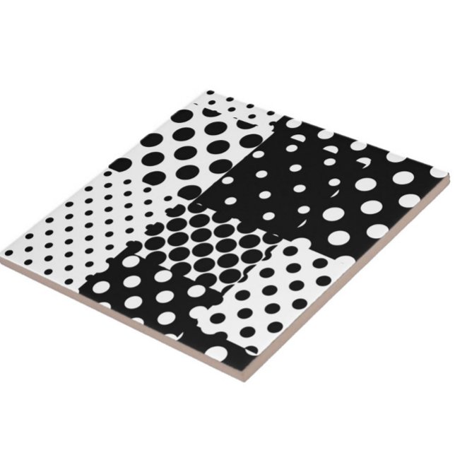 Moda Preto e Branco Pontos Estilo Design  (Criador carregado)