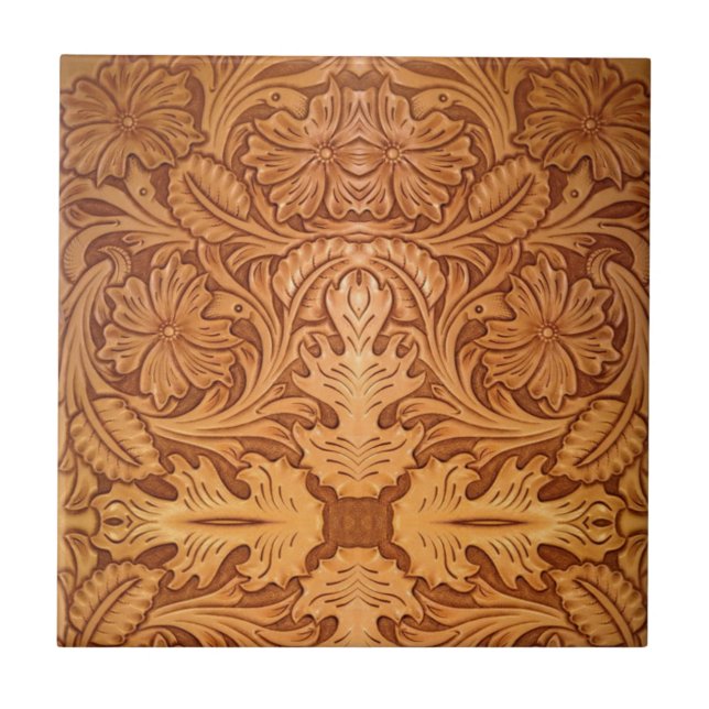 Moda russa marrom do cowboy couro ocidental (Frente)