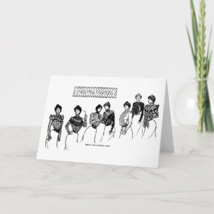 Modas de Natal de 1899 do Cartão de Paris