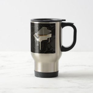 Modelo 3D:Piano Branco: Caneca de viagem