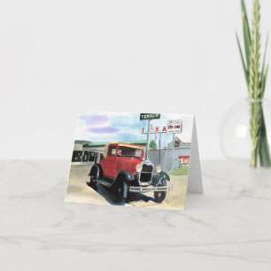 Modelo A Antiguidade do Carro Notecard