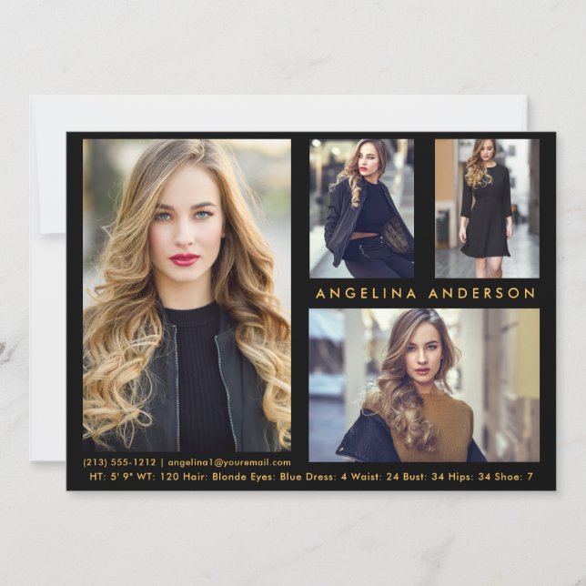 Modelo Ator 4 - Placa fotográfica comp - Frente Do (Frente)